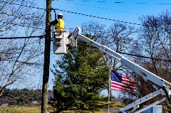 Residents and businesses in Bland and Montgomery counties will see Appalachian Power and GigaBeam Networks' crews installing fiber optic cable in early Spring 2023.