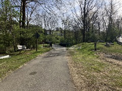 Picture of completed Huckleberry Trail Bridge One in April 2026
