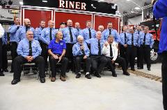 Riner Volunteer Fire Fighters at Riner Fire Station Ribbon Cutting Ceremony