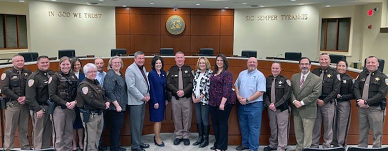 Montgomery County Board of Supervisors recognize Deputy Parks and all School Resource Officers
